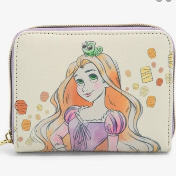 Loungefly Handbags - New Tangled Rapunzel and Pascal Wallet